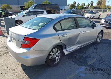 2012 Honda Civic Lx из США, поврежденный, VIN 19XFB2F59CE348524